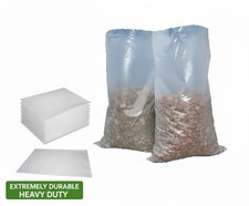 Clear Rubble Sacks Heavy Duty