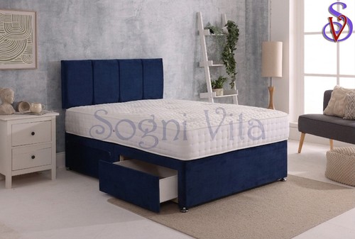 Grey divan bed - divan,