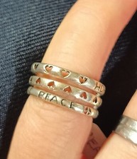 Peace Love Hope Stacking Ring