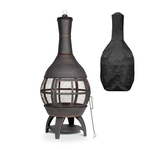 Deluxe chiminea fire pit - deluxe,