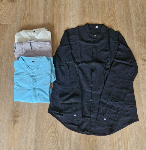 Cotton and linen shirt - shirt, long