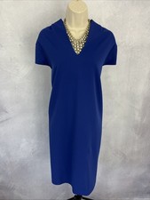 Roman Dress UK 20 Blue V Neck