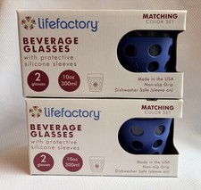 4 lifefactory 10oz Glasses