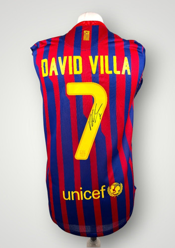 Signed david villa - shirt, fc