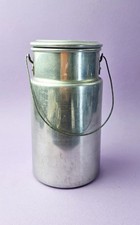 Small Aluminium Dairy Milk Cream Can Churn 7½in X 4½in