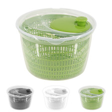Large Salad Spinner Vegetable Veg Leaf Dryer Drainer Colander Plastic Bowl 