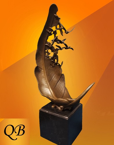 Art deco bronze figurine - art,