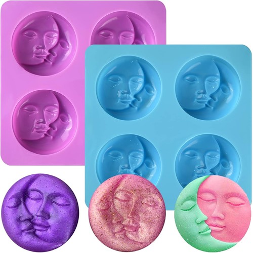 Pcs silicone soap molds sun - pcs,