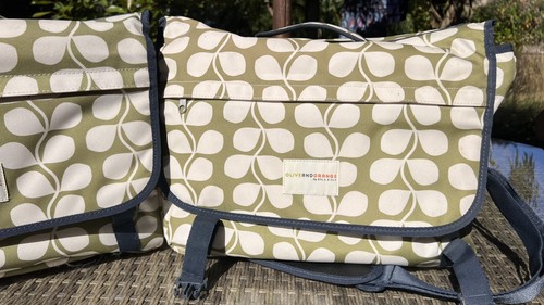 Olive and orange orla kiely - and,