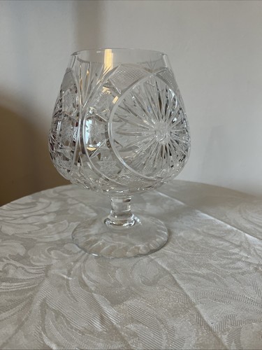 Oversized crystal cut glass - oversized,