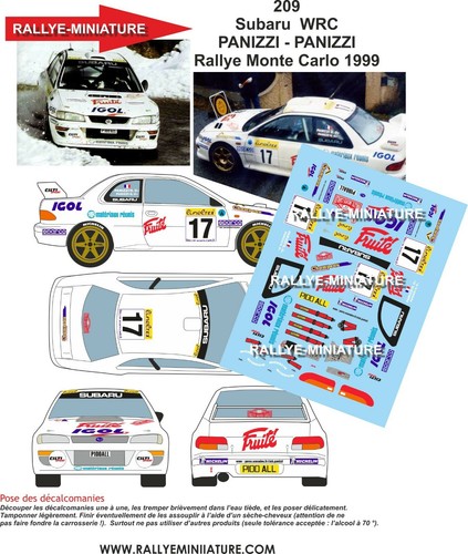 Decals ref 0209 subaru - ref,