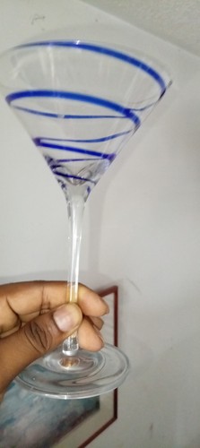 Large martini glass - martini, blue