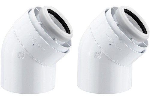 Viessman flue elbows 45deg