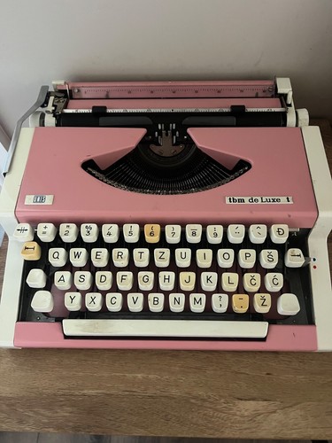 Vintage pink typewriter tbm - , de