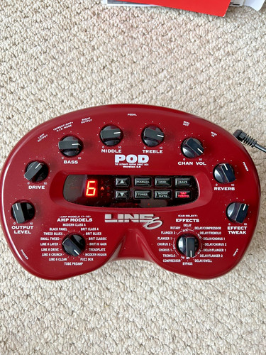 Line pod guitar - 2.0, effects