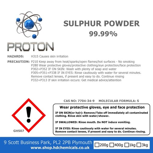 3000g sulphur powder - 3000g,