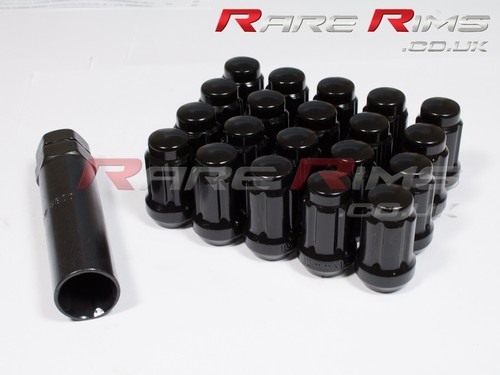 Black spline wheel nuts - spline,