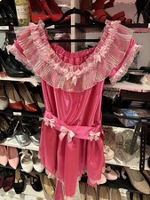 Pink satin SISSY~MAIDS ADULT