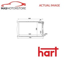 ENGINE COOLING RADIATOR HART 605 882 H NEW OE REPLACEMENT