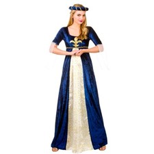 Adult DELUXE MEDIEVAL MAIDEN Fancy Dress Ladies Tudor Juliet Costume UK 6-28