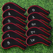Golf Iron Head Covers Zippered