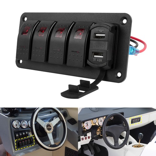 Gang rocker switch - 4,