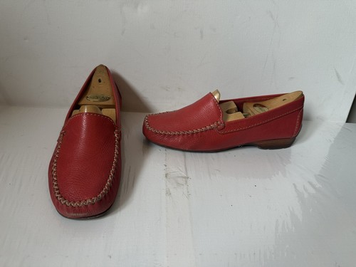 Van dal red leather - leather, shoes