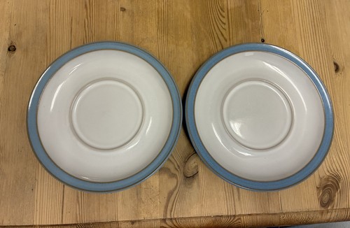 Denby colonial blue saucer - colonial,