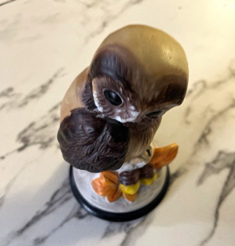 Ceramic pottery owl ornament - owl,