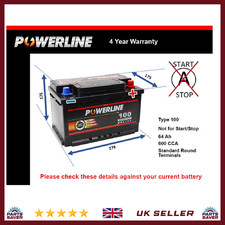 Battery fits MG MG ZR MG ZT