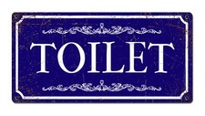 TOILET SIGN Decor Decoration