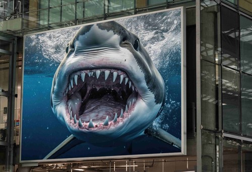 Jaws poster shark - shark, white