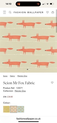 Fox fabric from melinki - 2m,