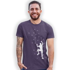 Climbing Wall Silhouette T-Shirt Birthday Gift - Nine Colours Available