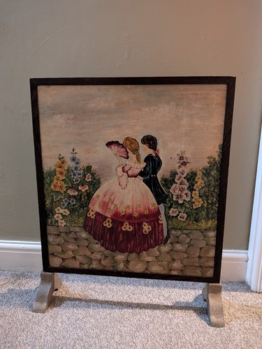 Antique vintage wooden painted - antique,