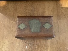 Wooden Playing Card Box with