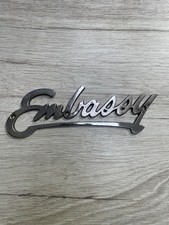 BEDFORD J2 EMBASSY DUPLE BODY COACH PSV VINTAGE BUS SCRIPT BADGE EMBLEM