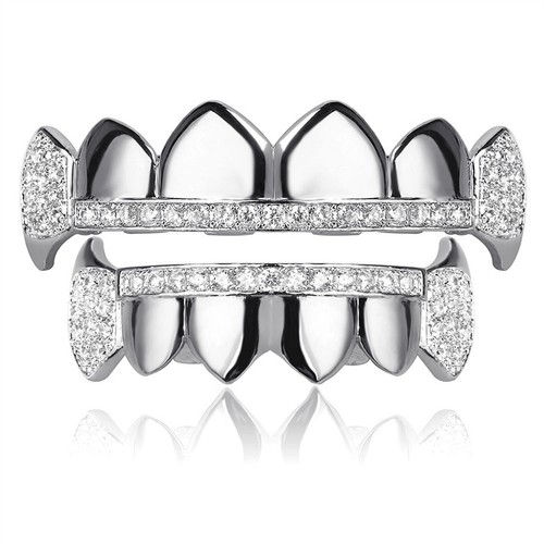 Hip hop grills fangs top - hip,
