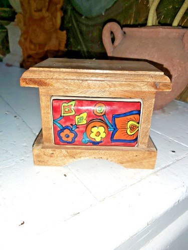 Handmade indian ceramic - indian, one
