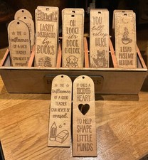 wooden bookmark, teacher gift,
