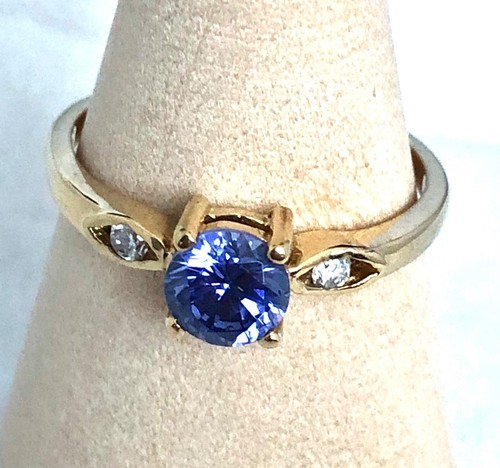 Vintage created tanzanite gold - created,