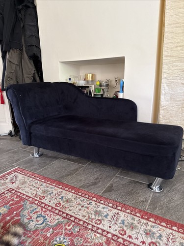 Velvet chaise longue - chaise, sofa