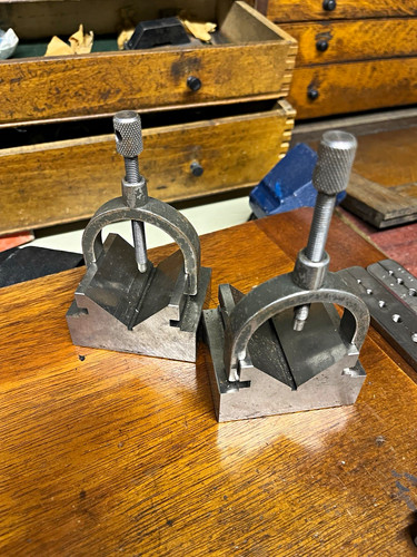 Steel block workholding - steel, v-block