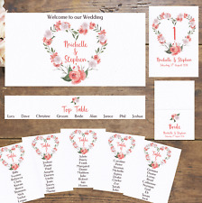 DIY Wedding Table Plan Cards -