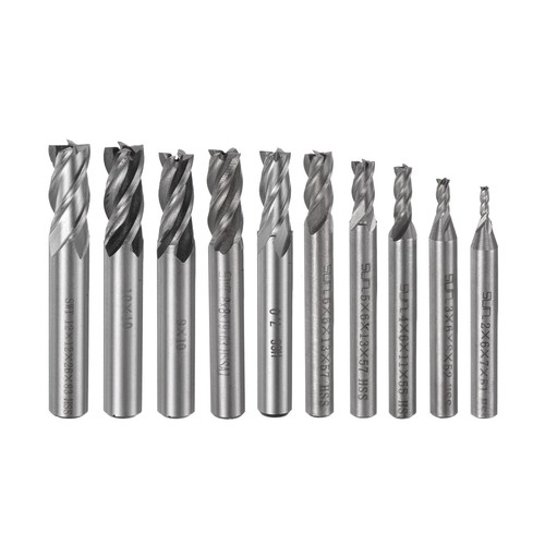 Carbide end mills sets - end,