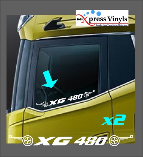 Daf xg480 window decals - daf, 2