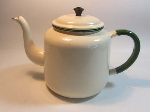 Vintage cream enamelware - vintage,