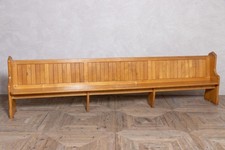 SOLID ENGLISH OAK CHURCH PEW