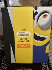 Primark Home Boys Minions Single Reversible Duvet Cover Bedding Set Christmas UK