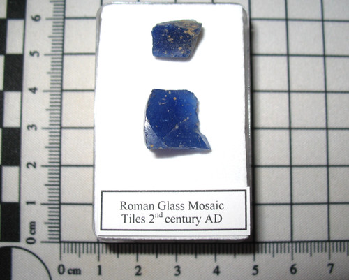 Roman tesserae mosaic blue - tesserae,